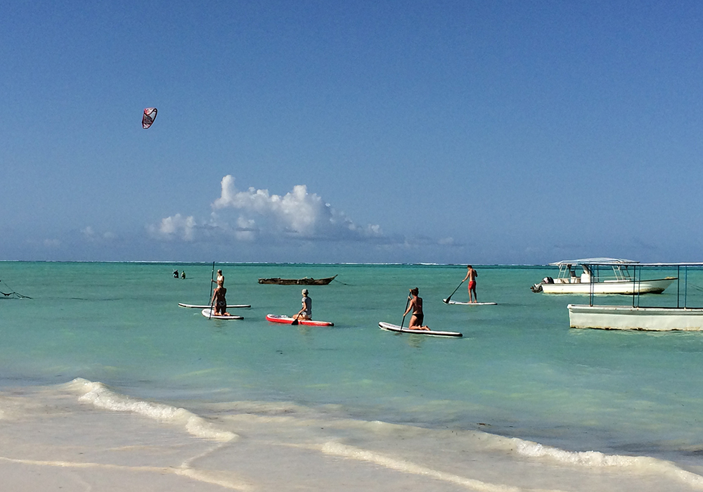 STAND UP PADDLING IN ZANZIBAR